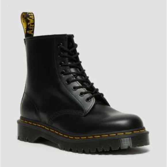 dr marten smooth black platform boots excellent condition!!